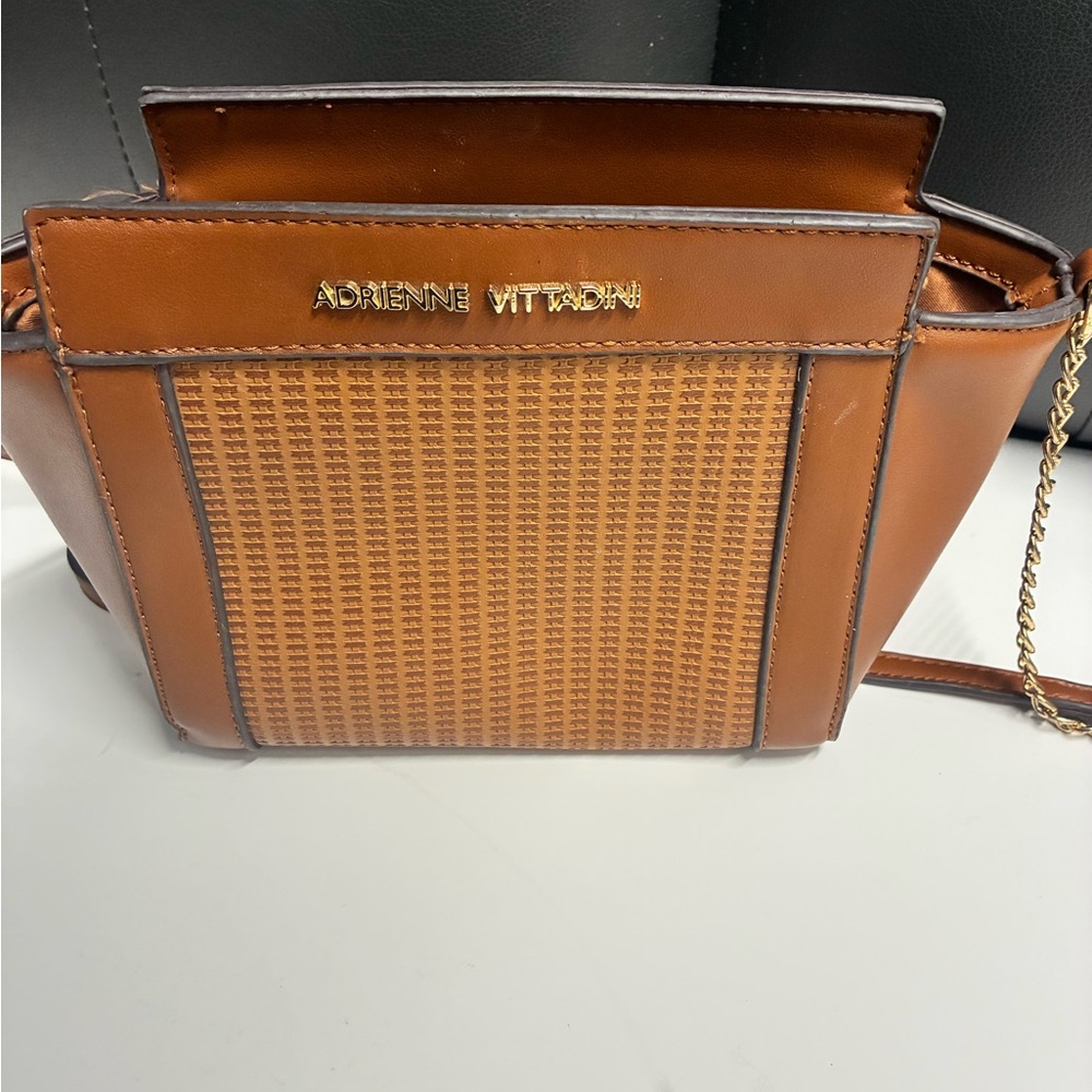 Adrienne Vittadini Tan Crossbody Bag